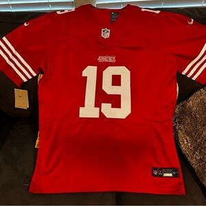 NWT UNISEX SMALL DEEBO SAMUEL NIKE NFL RED & WHITE JERSEY #19